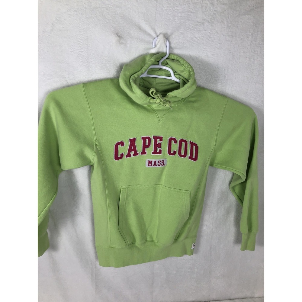 Cuffy's Of Cape Cod Hoodie Mens S Green Pullover Fleece Embroidered Logo